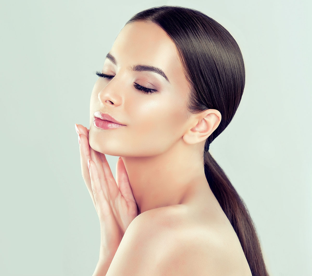 Patient relaxing during a medical facial consultation at BioSpa